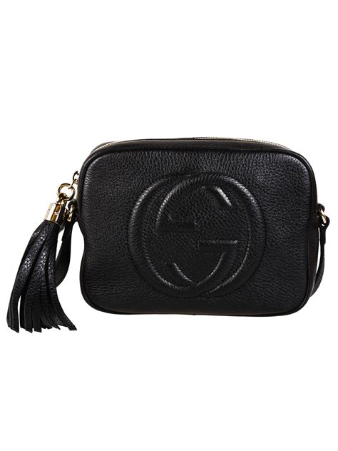 small black leather gucci purse